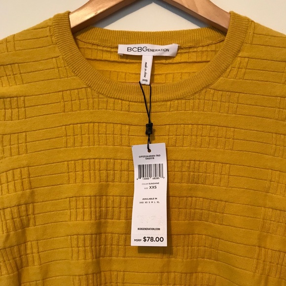 Mustard Yellow Knit Crop Top - Picture 6 of 6